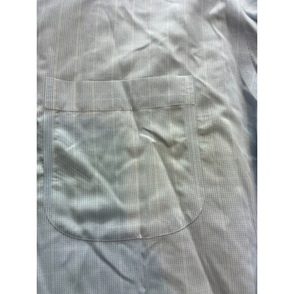 Brooks Brothers Dress Shirt 16.5-33 Blue Supima Button Up Non-Iron Classic Fit - Picture 3 of 5